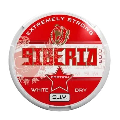 1 Siberia 80 White Dry nikotin poşeti